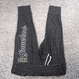 UC Santa Barbara Gauchos Pants Women Medium Gray Sweatpants Cropped College